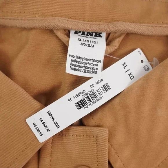 PINK • Victoria’s Secret Toffee Cargo Utility Jacket - Picture 4 of 5
